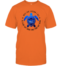 Load image into Gallery viewer, Into The Ocean I Go To Lose My Mind And Find My Soul Turtle Men Cotton T-Shirt