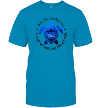 Load image into Gallery viewer, Into The Ocean I Go To Lose My Mind And Find My Soul Turtle Men Cotton T-Shirt