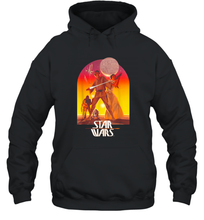 Load image into Gallery viewer, Star Wars Ralph McQuarrie Luke and Leia Alderaan Unisex Hooded Sweatshirt