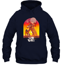 Load image into Gallery viewer, Star Wars Ralph McQuarrie Luke and Leia Alderaan Unisex Hooded Sweatshirt