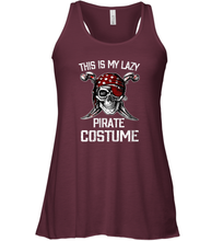 Load image into Gallery viewer, Womens This Is My Lazy Pirate Costume T shirt Funny Halloween Women Racerback Tank