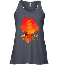 Load image into Gallery viewer, Disney Lion King Simba Silhouette Fill Sunset Poster Women Racerback Tank