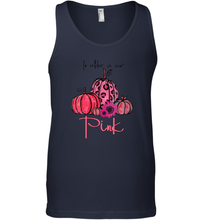 Load image into Gallery viewer, Womens In October We Wear Pink Pumpkin Breast Cancer Halloween Men Cotton Tank Top