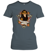 Load image into Gallery viewer, Disney Lion King Scar and Hyenas I'm Surrounded By Idiots Women Cotton T-Shirt