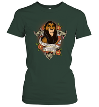 Load image into Gallery viewer, Disney Lion King Scar and Hyenas I'm Surrounded By Idiots Women Cotton T-Shirt