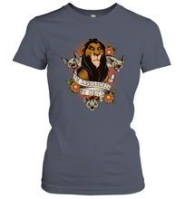 Load image into Gallery viewer, Disney Lion King Scar and Hyenas I'm Surrounded By Idiots Women Cotton T-Shirt
