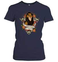 Load image into Gallery viewer, Disney Lion King Scar and Hyenas I'm Surrounded By Idiots Women Cotton T-Shirt