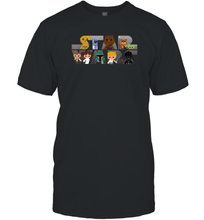 Load image into Gallery viewer, Star Wars Logo Kawaii Multi Character Men Cotton T-Shirt