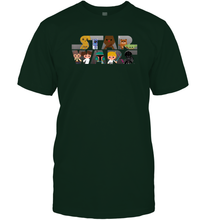 Load image into Gallery viewer, Star Wars Logo Kawaii Multi Character Men Cotton T-Shirt