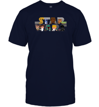Load image into Gallery viewer, Star Wars Logo Kawaii Multi Character Men Cotton T-Shirt