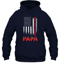Load image into Gallery viewer, Papa Man Myth Legend T Shirt Vintage Dad Father Unisex Hooded Sweatshirt