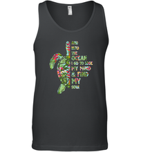 Load image into Gallery viewer, And Into The Ocean I Go To Lose My Mind Men Cotton Tank Top