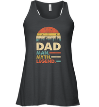 Load image into Gallery viewer, Dad The Man The Myth The Legend T Shirt Vintage Papa Gift Women Racerback Tank