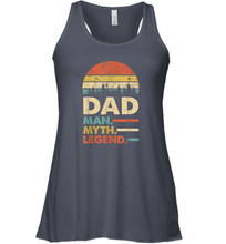 Load image into Gallery viewer, Dad The Man The Myth The Legend T Shirt Vintage Papa Gift Women Racerback Tank