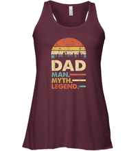 Load image into Gallery viewer, Dad The Man The Myth The Legend T Shirt Vintage Papa Gift Women Racerback Tank