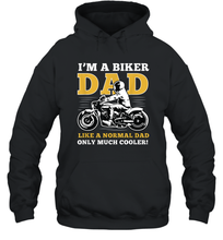 Load image into Gallery viewer, I'm a biker dad shirt gift for lover biker in father's day Unisex Hooded Sweatshirt