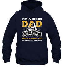 Load image into Gallery viewer, I'm a biker dad shirt gift for lover biker in father's day Unisex Hooded Sweatshirt