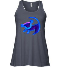Load image into Gallery viewer, Disney Lion King Simba Cave Painting Blue Hue Women Racerback Tank