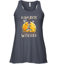 Load image into Gallery viewer, Womens Namaste Witches Love And Light Yoga with Moon Halloween Gift Women Racerback Tank
