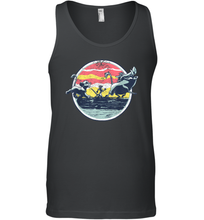 Load image into Gallery viewer, Disney Lion King Distressed Group Circle Scene Graphic Men Cotton Tank Top