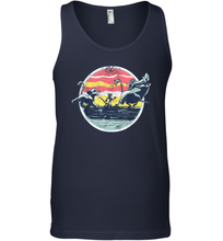Load image into Gallery viewer, Disney Lion King Distressed Group Circle Scene Graphic Men Cotton Tank Top