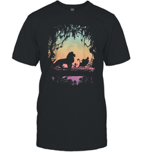 Load image into Gallery viewer, Disney Lion King Gradient Jungle Trio Men Cotton T-Shirt