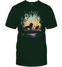 Load image into Gallery viewer, Disney Lion King Gradient Jungle Trio Men Cotton T-Shirt
