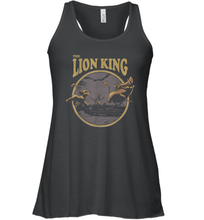 Load image into Gallery viewer, Disney Lion King Distressed Lion King Trio Graphic Tee Women Racerback Tank
