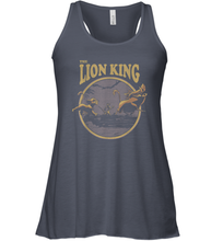 Load image into Gallery viewer, Disney Lion King Distressed Lion King Trio Graphic Tee Women Racerback Tank