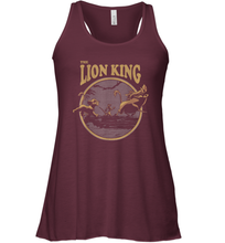 Load image into Gallery viewer, Disney Lion King Distressed Lion King Trio Graphic Tee Women Racerback Tank