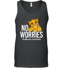 Load image into Gallery viewer, Disney Lion King Classic No Worries Simba Men Cotton Tank Top