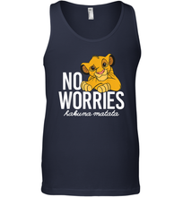 Load image into Gallery viewer, Disney Lion King Classic No Worries Simba Men Cotton Tank Top