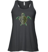 Load image into Gallery viewer, And Into The Ocean I Go To Lose My Mind And Find My Soul Tee Women Racerback Tank