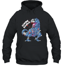Load image into Gallery viewer, Zombie Saurus T shirt Halloween Kids Dinosaur T rex Gifts Unisex Hooded Sweatshirt