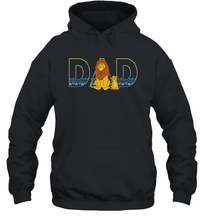 Load image into Gallery viewer, Disney The Lion King Simba and Mufasa Dad Unisex Hooded Sweatshirt