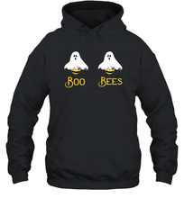Load image into Gallery viewer, Womens Halloween Costume Boo Bees Gifts Honey Bee Ghost Couples Gift Unisex Hooded Sweatshirt