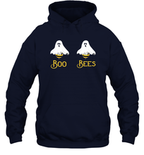 Load image into Gallery viewer, Womens Halloween Costume Boo Bees Gifts Honey Bee Ghost Couples Gift Unisex Hooded Sweatshirt