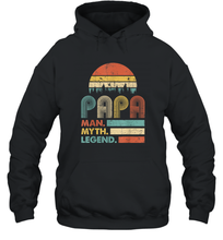 Load image into Gallery viewer, Papa Man Myth Legend T Shirt Vintage For Mens Dad Father Premium Unisex Hooded Sweatshirt