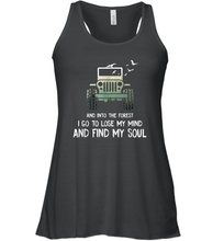 Load image into Gallery viewer, I Go To Lose My Mind And Find My Soul Jeep Women Racerback Tank