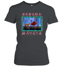 Load image into Gallery viewer, Disney Lion King Hakuna Matata Pattern Square Women Cotton T-Shirt
