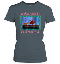 Load image into Gallery viewer, Disney Lion King Hakuna Matata Pattern Square Women Cotton T-Shirt