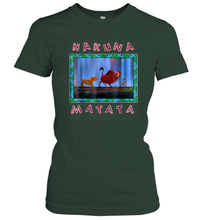 Load image into Gallery viewer, Disney Lion King Hakuna Matata Pattern Square Women Cotton T-Shirt