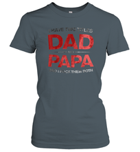 Load image into Gallery viewer, I Have Two Titles Dad Women Cotton T-Shirt