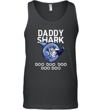 Load image into Gallery viewer, Daddy Shark Doo Doo shirt gift for lover papa father's day Men Cotton Tank Top