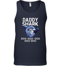 Load image into Gallery viewer, Daddy Shark Doo Doo shirt gift for lover papa father's day Men Cotton Tank Top