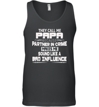 Load image into Gallery viewer, Funny Grandpa Gifts Shirts, Papa Partner In Crime Shirt Men Cotton Tank Top