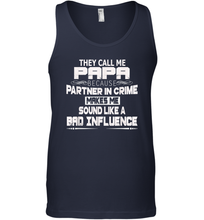 Load image into Gallery viewer, Funny Grandpa Gifts Shirts, Papa Partner In Crime Shirt Men Cotton Tank Top