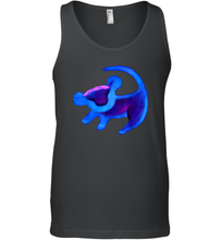 Load image into Gallery viewer, Disney Lion King Simba Cave Painting Blue Hue Men Cotton Tank Top