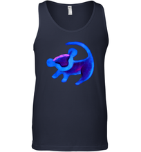 Load image into Gallery viewer, Disney Lion King Simba Cave Painting Blue Hue Men Cotton Tank Top