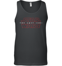 Load image into Gallery viewer, Star Wars Last Jedi Red Outline Logo Graphic Men Cotton Tank Top